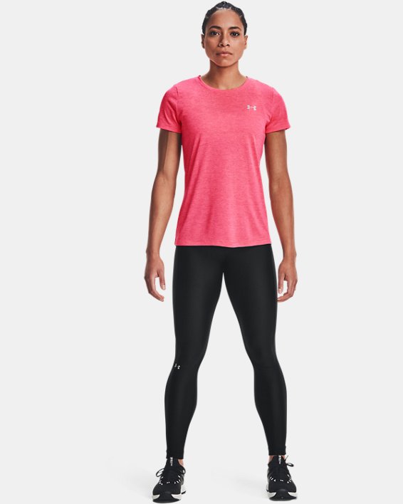 Women's UA Tech™ Twist T-Shirt, Pink, pdpMainDesktop image number 2